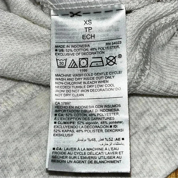 Old Navy Sweatshirt with hot pink neon embroidered palm tree on front - Picture 10 of 11